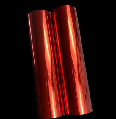 Matowa, czerwona metalizowana folia do laminowania bopp, dwustronna obróbka koronowa