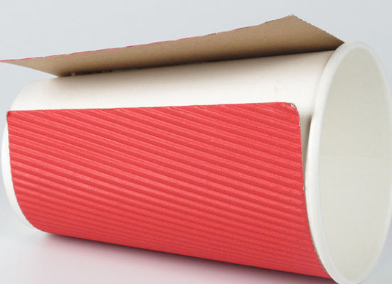 16 uncji Jednorazowe kubki z biodegradowalnego papieru pakowego o podwójnych ściankach