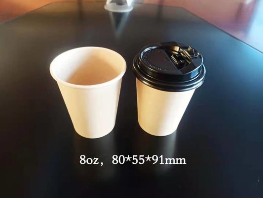 260 + 18pe jednorazowe kubki do kawy, 10 uncji zapobiegających poparzeniom papierowych kubków do gorących napojów