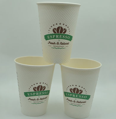 12 uncji 9g FDA Coffee Insulated Milk Tea Jednorazowy papierowy kubek z ziarnem kukurydzy