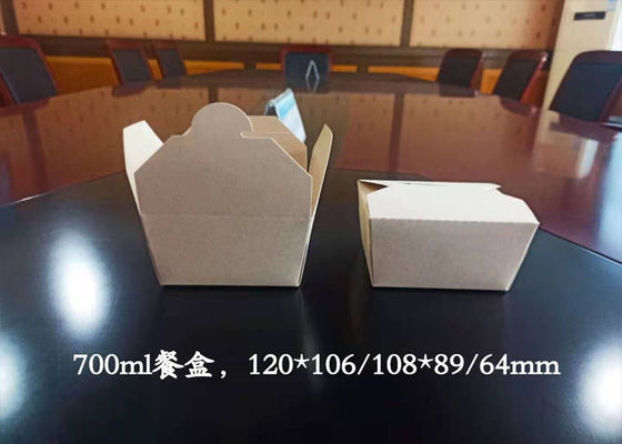 Pudełko na lunch z papieru pakowego na wynos, pudełko na lunch zapakowane w sałatkę bento
