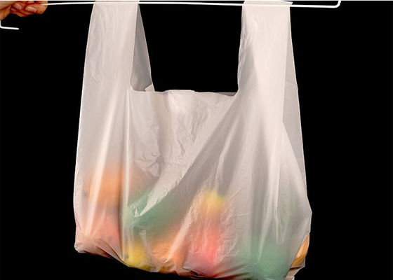 14x50cm Biała biodegradowalna koszulka z owocami warzywnymi Jednorazowa plastikowa torba