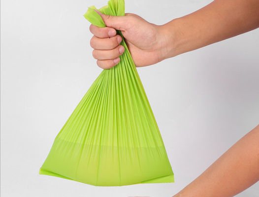 Kompostowalne, biodegradowalne torby jednorazowe, duże zielone worki na śmieci 80X90 CM