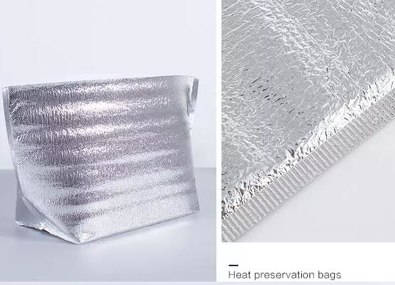 40 * 50 cm Płaskie usta Opakowanie termiczne do pakowania Torba izolacyjna z folii aluminiowej