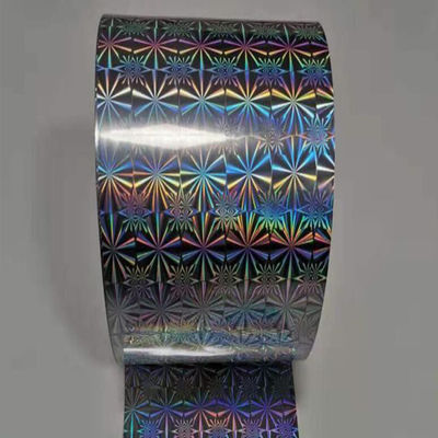 Glitter Rainbow and Star metalizowana folia holograficzna w rolce do pakowania
