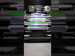 18um holograficzny kolor Bopp Glitter Film, poziomy filar światła BOPP film do opakowań medycznych