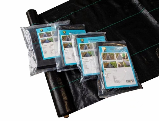 70-180GSM Czarno-zielona tkanina PP do likwidacji chwastów