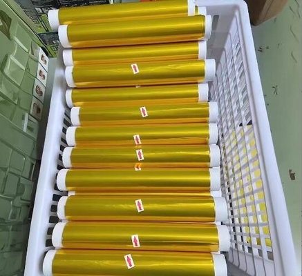 Zindywidualizowana złota i kolorowa folia aluminiowa drukowana do opakowania cukierniczego lub opakowania czekoladowego w arkuszu/na rolce