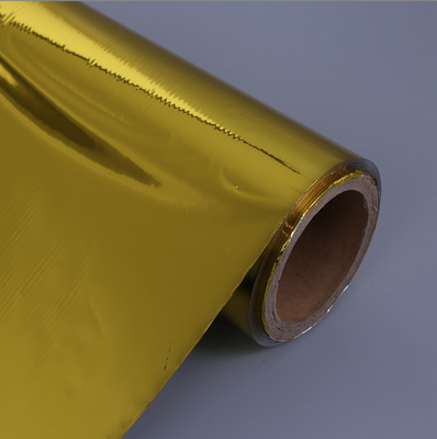 Kolorowe złoto 12mic PET Film Aluminizowany wysokiej temperatury odporny