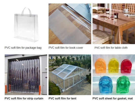 Klej miękki PVC Film przezroczysty Kolorowy PVC Zmrażony Kolorowy Glinkowy Klej PVC Film