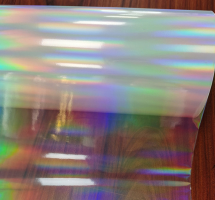 18um holograficzny kolor Bopp Glitter Film, poziomy filar światła BOPP film do opakowań medycznych