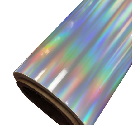 18um holograficzny kolor Bopp Glitter Film, poziomy filar światła BOPP film do opakowań medycznych
