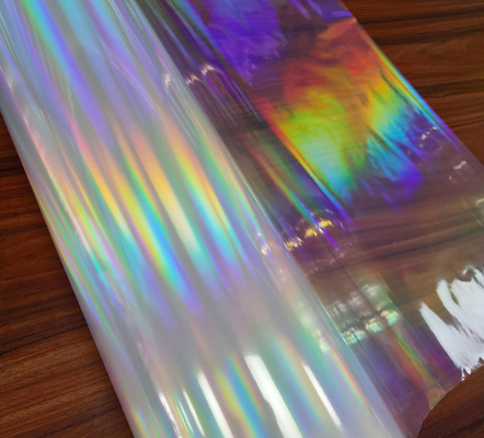 18um holograficzny kolor Bopp Glitter Film, poziomy filar światła BOPP film do opakowań medycznych