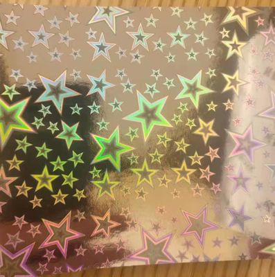 12mic PET/17mic bopp holograficzna metalizowana powłoka wstępna