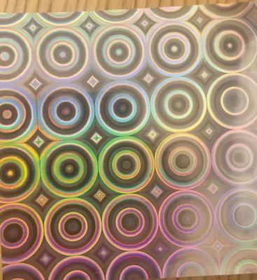 12mic PET/17mic bopp holograficzna metalizowana powłoka wstępna