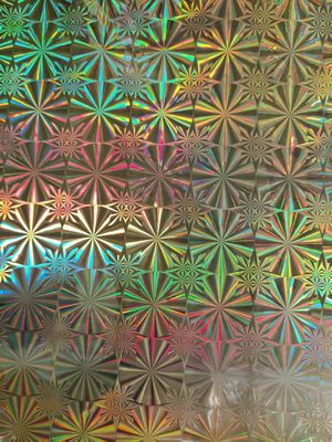 12mic PET/17mic bopp holograficzna metalizowana powłoka wstępna