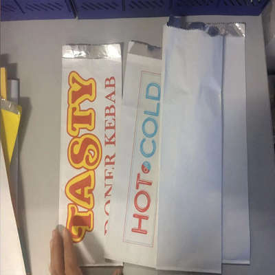 Jednorazowe papierowe torby na kanapki do grilla Niestandardowa torba z folii aluminiowej wyściełana logo