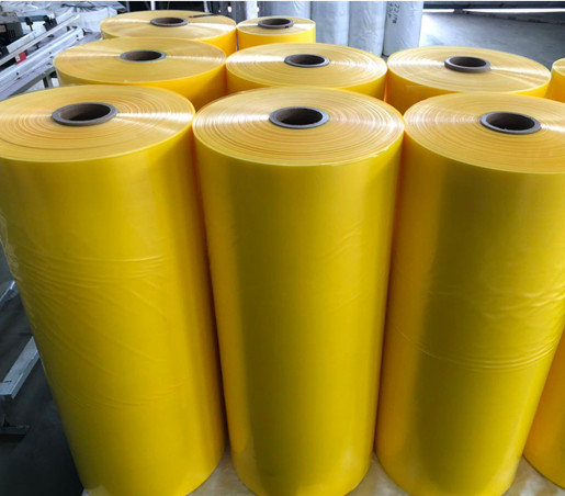 Kolor żółty PE Wstrzykiwacz ciepła / LLDPE Stretch Film For Packaging Bottle / Beverage Wrapping Protective