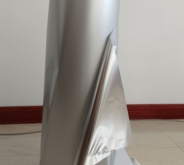 PET folia matowa z aluminium, obustronna folia matowa z aluminium, folia yin-yang, półaluminiowana folia